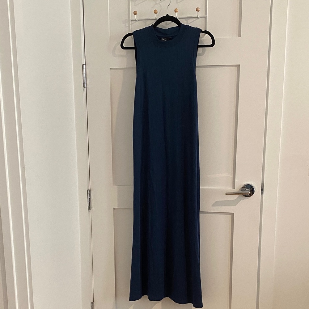 Richer Poorer Blue Ribbed Tank Top